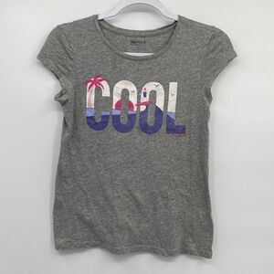 Gap kids Cool Palm Beach print tee shirt XL 12